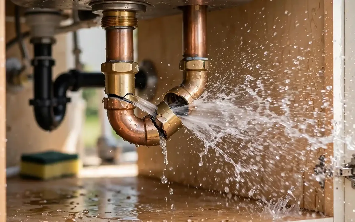 El Paso Plumbing & HVAC website — emergency plumber at work in El Paso
