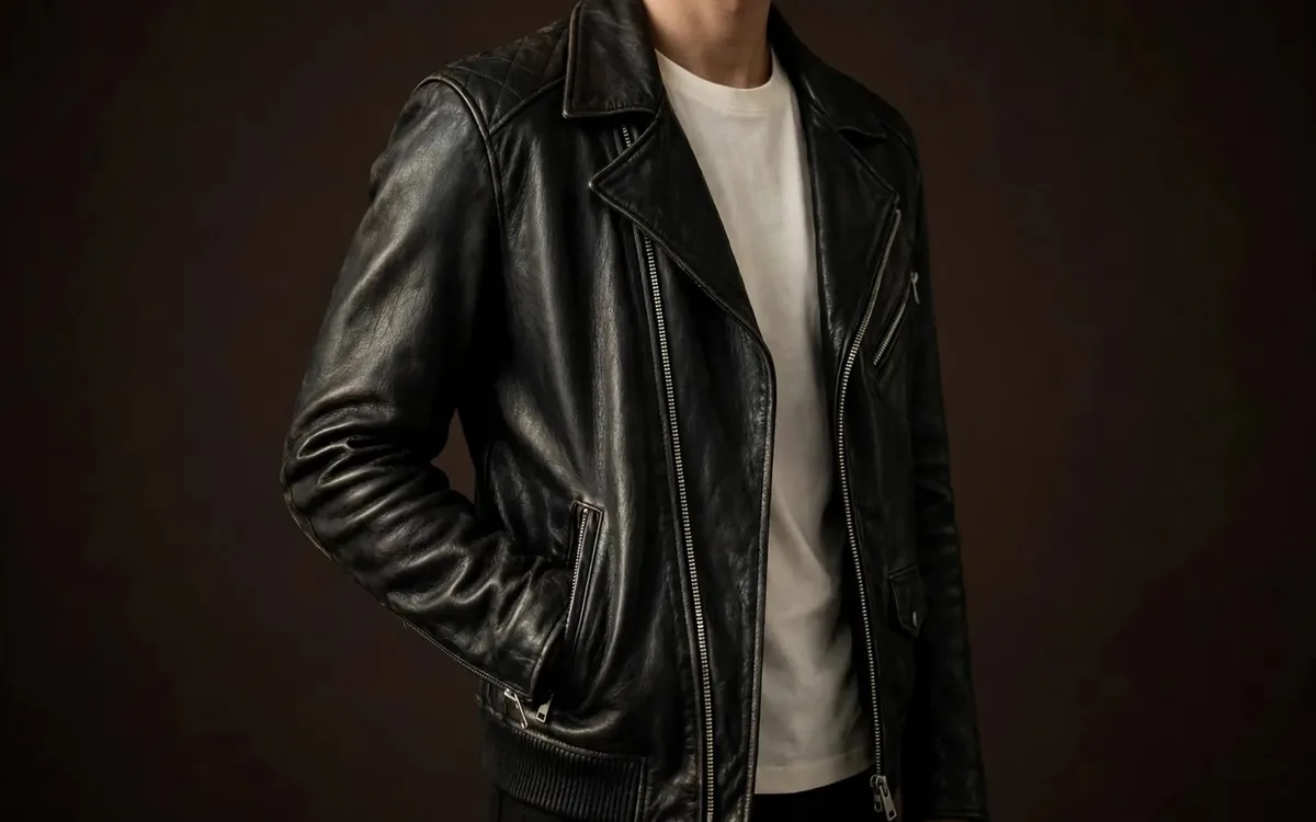 IRON & HIDE website — premium leather jackets